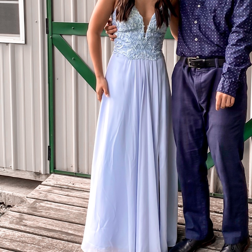 Gowntastic Periwinkle Blue Prom Dress